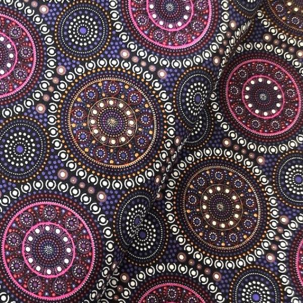 PURPLE BUSH BERRY Aborigines Stoff aus Australien